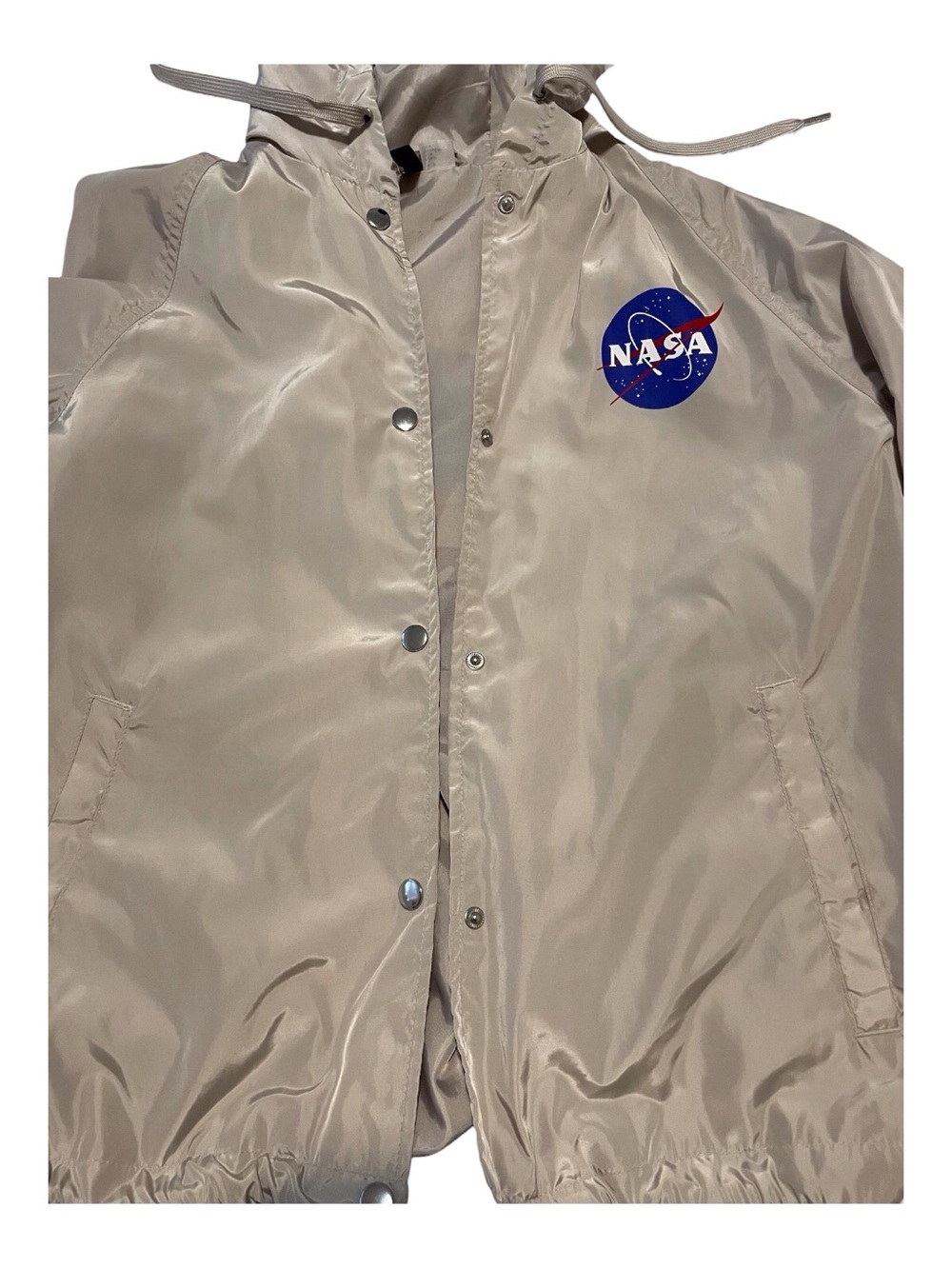 H&M NASA Logo Hooded Windbreaker Women's Jacket, M - Picture 8 of 12